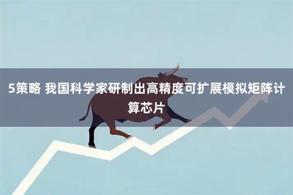 5策略 我国科学家研制出高精度可扩展模拟矩阵计算芯片
